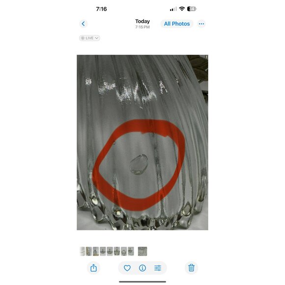 VTG Mid‑Century Gales Sheffield Bridal Basket Glass Liner Silver‑Plated Frame - Picture 4 of 8